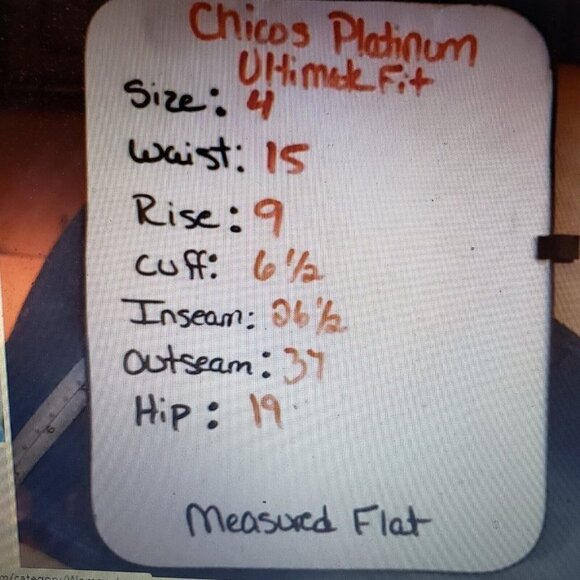 Chico's Womens Platinum Ultimate Fit Jeans 0 (4) - Picture 11 of 11